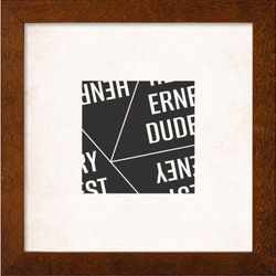 ポスター『HENRY ERNEST DUDENEY』L1フレーム付き（正方形配置） 2枚目の画像