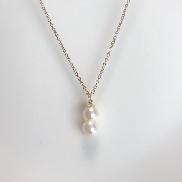 本真珠 バロックパール ロングネックレス 約147cm 2連可 あこや真珠