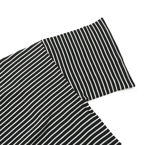 ⭐20％OFF⭐ワッフルボーダー ワイドスリーブプルオーバー