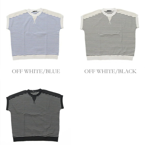 ⭐20％OFF⭐ワッフルボーダー コンビネーションプルオーバー