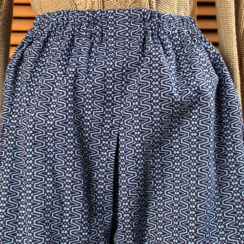 浴衣の反物からワイドパンツ 80cm 着物リメイク ロング 浴衣の反物からワイドパンツ 80cm 着物リメイク ロング
