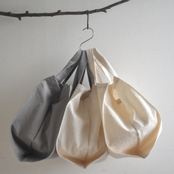 横広エコバッグ・コットン/コンビニ/お弁当/お惣菜/パン屋さん 1枚目の画像