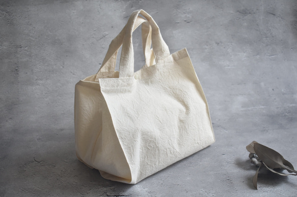 横広エコバッグ・コットン/コンビニ/お弁当/お惣菜/パン屋さん 4枚目の画像