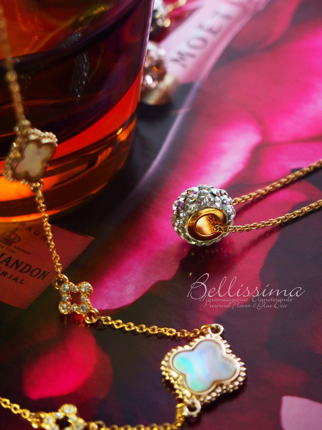 ロンデルネックレス　ゴールド