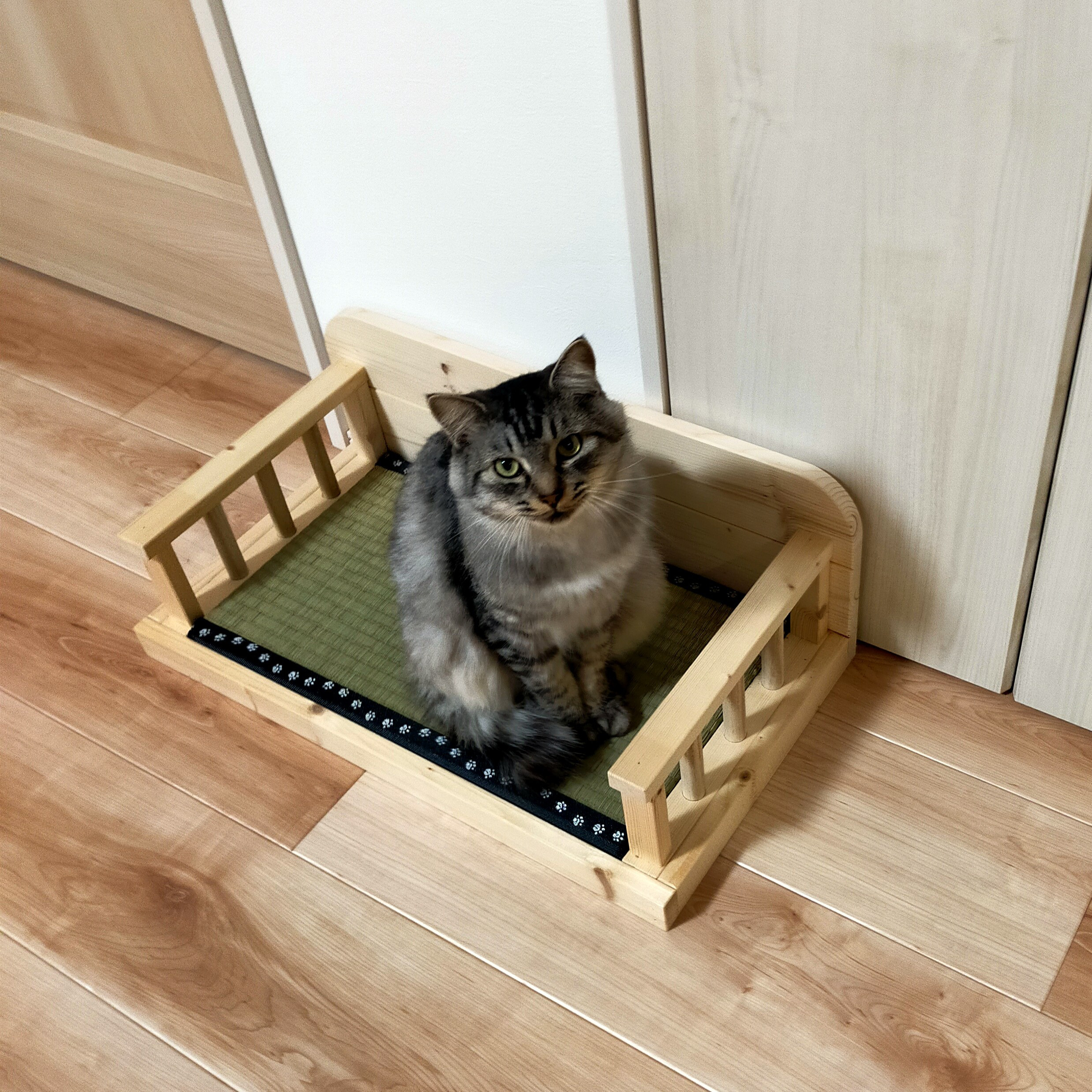 -ジャパンディなペットベッド（ナチュラル）-　和風　畳　猫　犬　ペットベッド　ジャパンディ