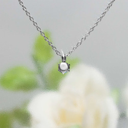 合成アレキサンドライト・ネックレス　3mm 2枚目の画像