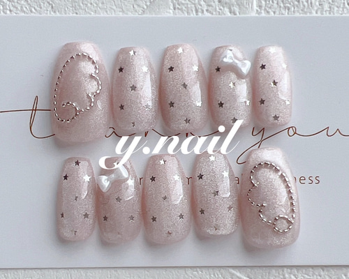 ネイルチップ/羽ネイル/星ネイル/スターネイル/y2kネイル/マグネット