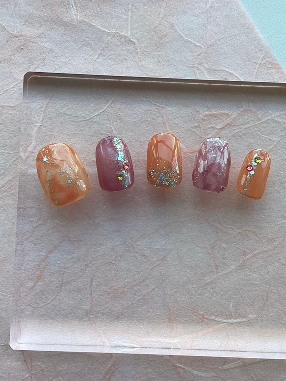 人気の ネイリストが作る☆オーダーチップ ネイルチップ（つけ爪 ネイルパーツ