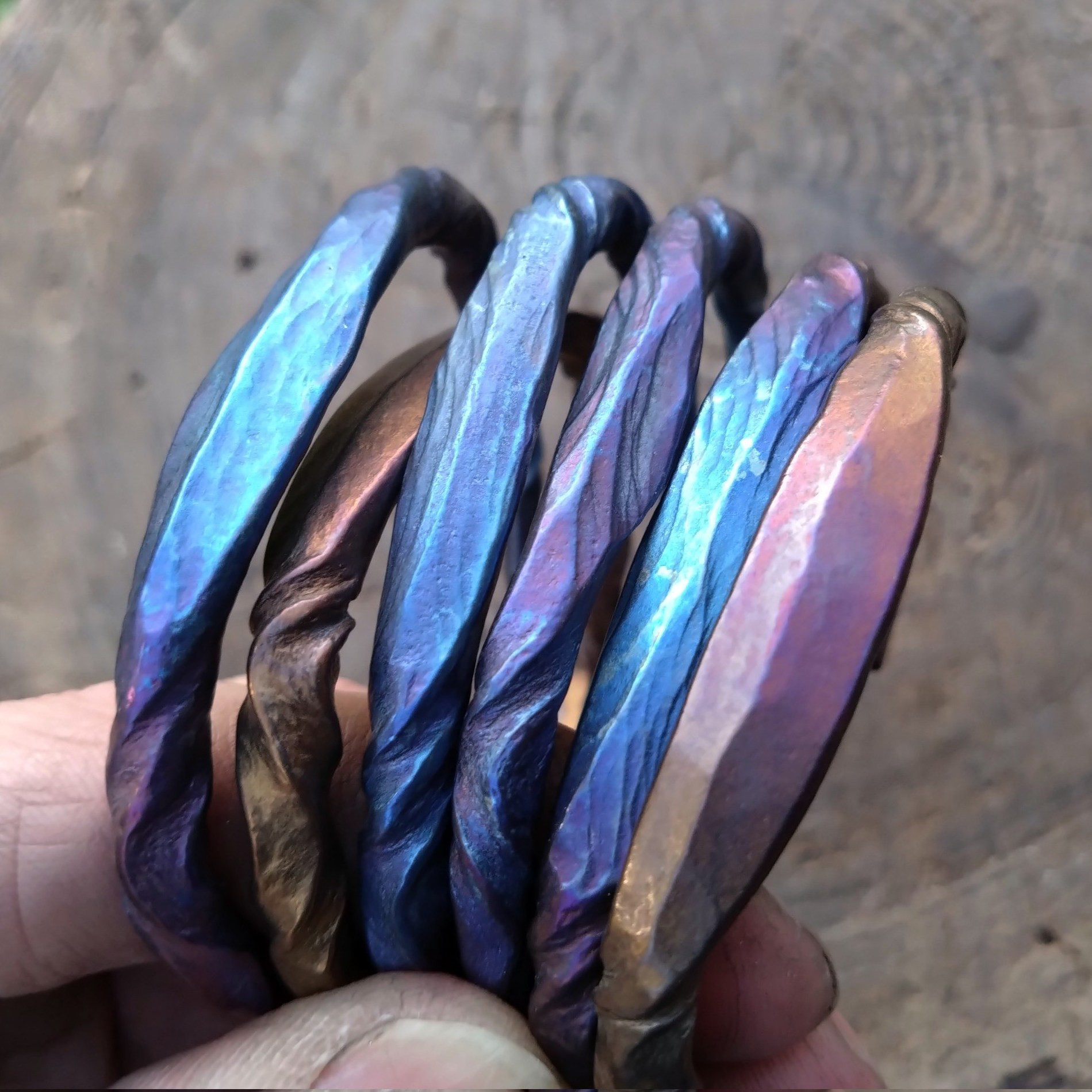 ☆鍛造チタンブレスレット「曲水」リニューアルver|2月2日新作追加|