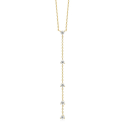 出産祝いなども豊富 ラインドロップネックレス ネックレス P12H2524-W（3週間発送） アクセサリー