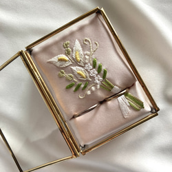 馬車刺繍のフォトフレーム ｰボタニカルｰ フォトフレーム・写真立て