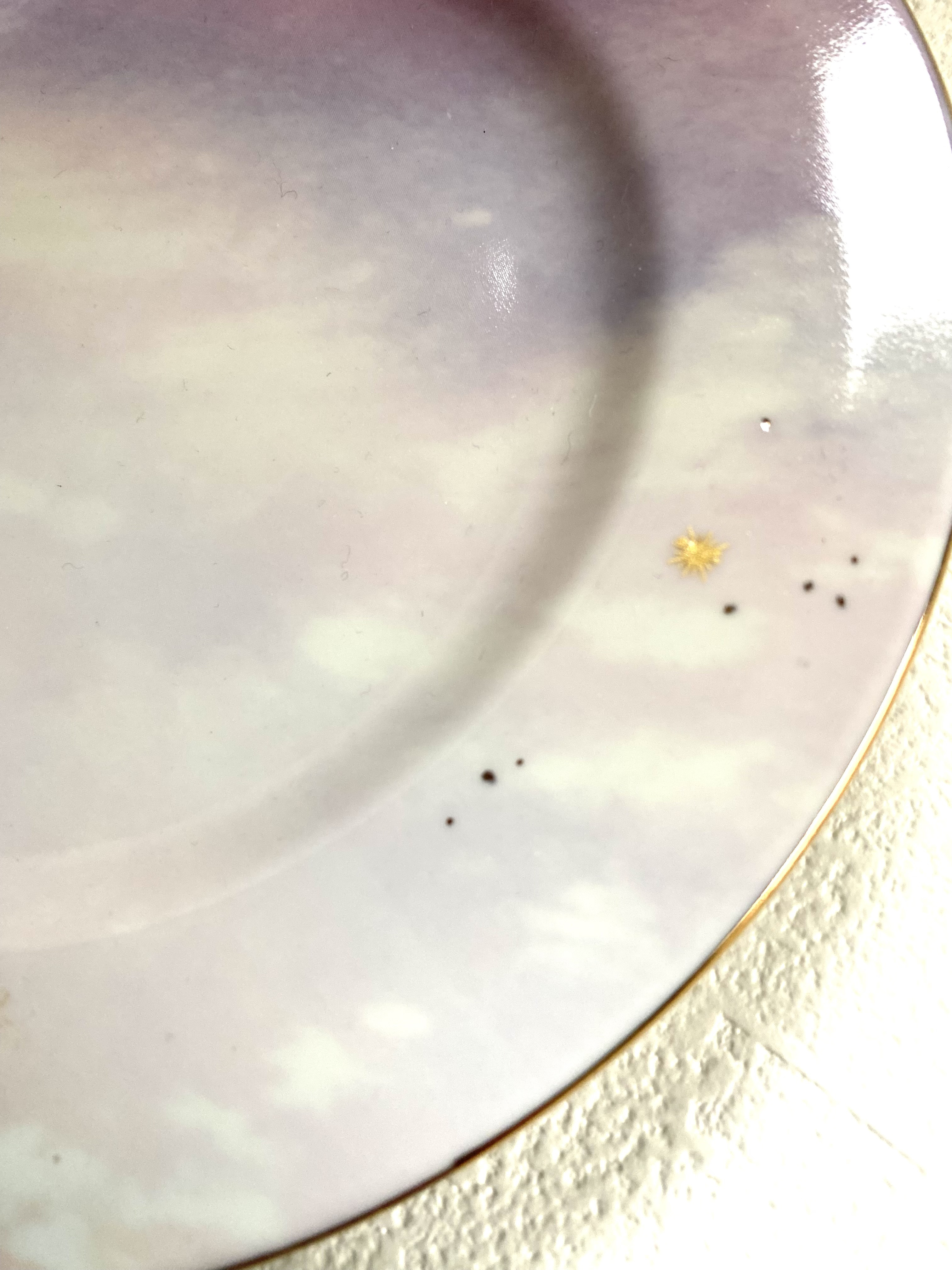 朝焼けと夕焼けのお皿ペア