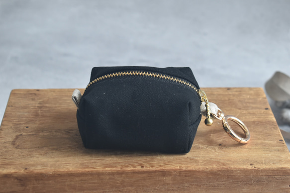 カラビナ付きミニポーチ/キーホルダーポーチ/キーケース 12枚目の画像