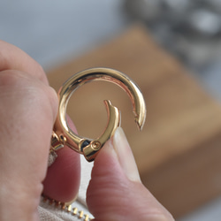 カラビナ付きミニポーチ/キーホルダーポーチ/キーケース 14枚目の画像