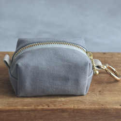 カラビナ付きミニポーチ/キーホルダーポーチ/キーケース 7枚目の画像