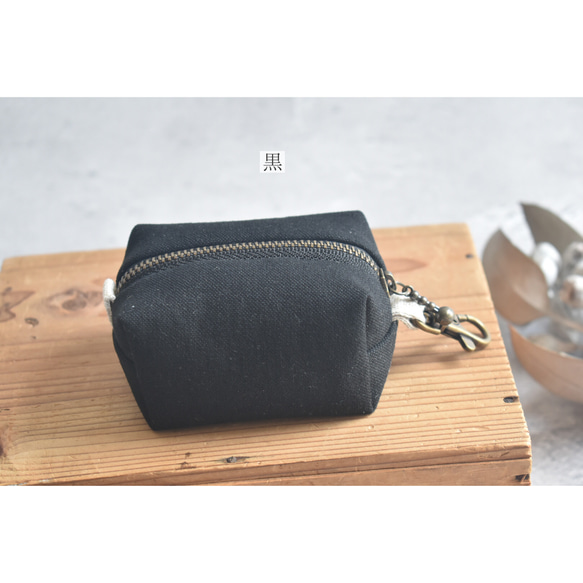 カン付きミニポーチ/キーホルダーポーチ/キーケース 13枚目の画像