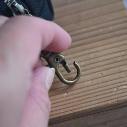 カン付きミニポーチ/キーホルダーポーチ/キーケース 7枚目の画像