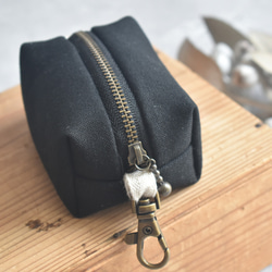 カン付きミニポーチ/キーホルダーポーチ/キーケース 10枚目の画像