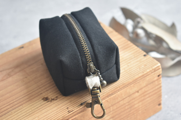 カン付きミニポーチ/キーホルダーポーチ/キーケース 10枚目の画像