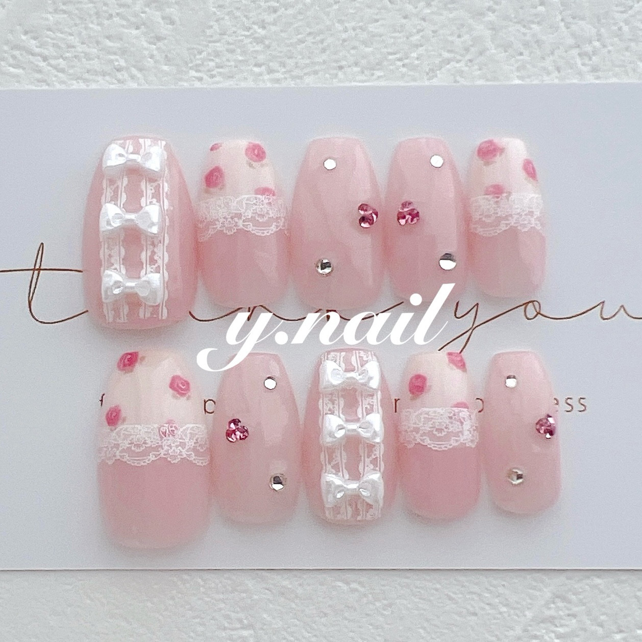 ネイルチップ オーダー レース ガーリー 結婚式 ウエディング フレンチ 韓国 ネイルチップ オーダー レース ガーリー 結婚式 ウエディング