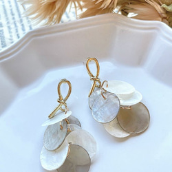 【145】import デザイン ピアス★ゴールド★6個3ペア 2枚目の画像