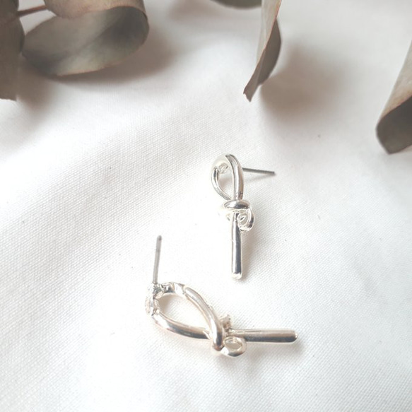 【146】import デザイン ピアス★シルバー★6個3ペア 2枚目の画像