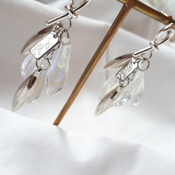 【146】import デザイン ピアス★シルバー★6個3ペア 3枚目の画像