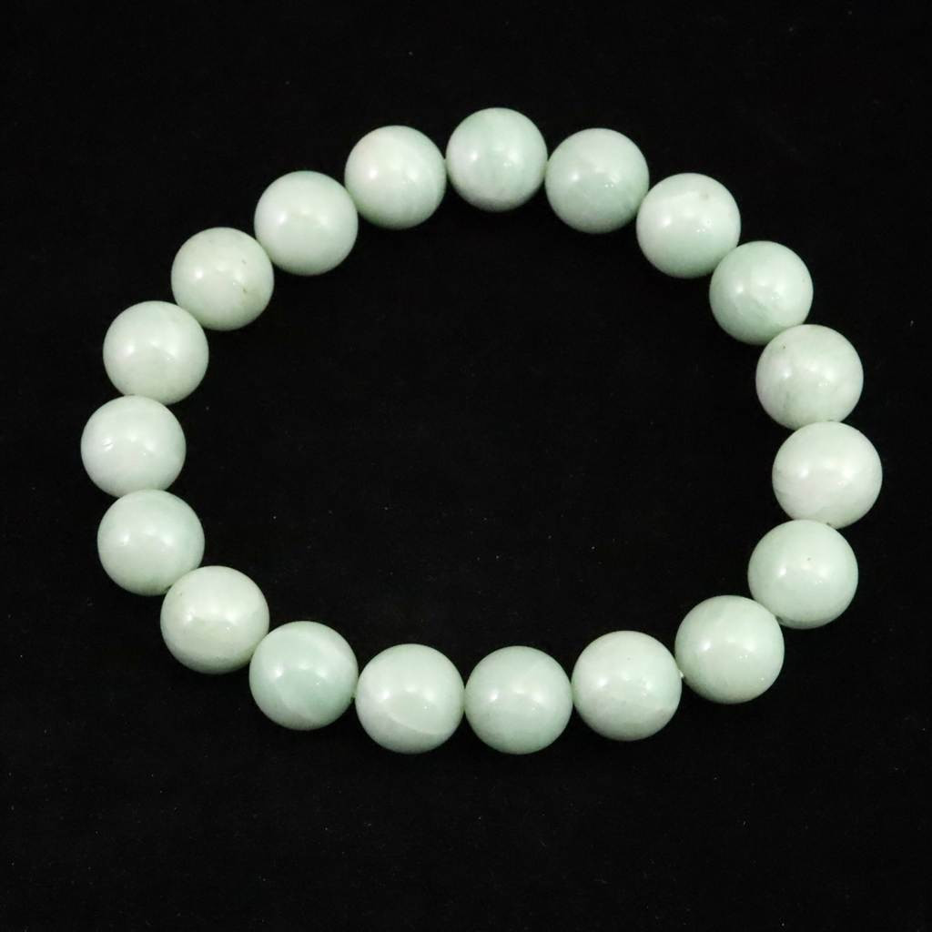 H&E社 ブルーグリーン アゼツライト（AZOZEO)　10mmブレスレット  29.6g #67608