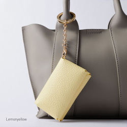 かわいい　本革　ティッシュケース　コンパクト　ポケットティッシュ　お出かけ　吊り下げ　#mm00001514 3枚目の画像