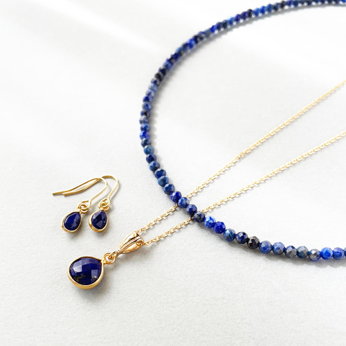 新品　ネックレス　ラピスラズリ　石　ブルー　万博　2025 コンゴ民主共和国 万博Expo 2025 コンゴ民主共和国 ラピスラズリ - メルカリ