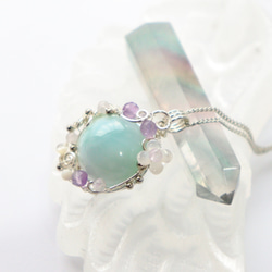 アンダラクリスタルのワイヤージュエリーネックレス✧ドラゴンズ