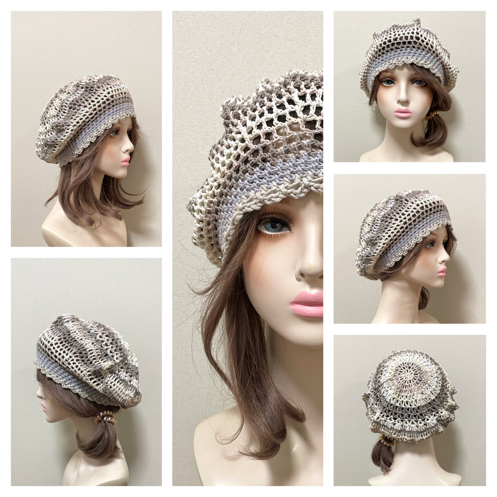 サマーベレー帽Ｌ＊春夏秋＊４９