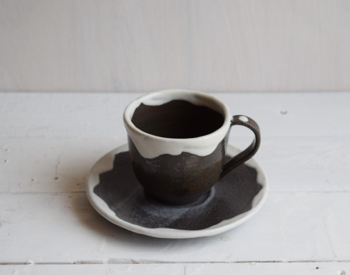 ガトーショコラ風コーヒーカップ＆ソーサー