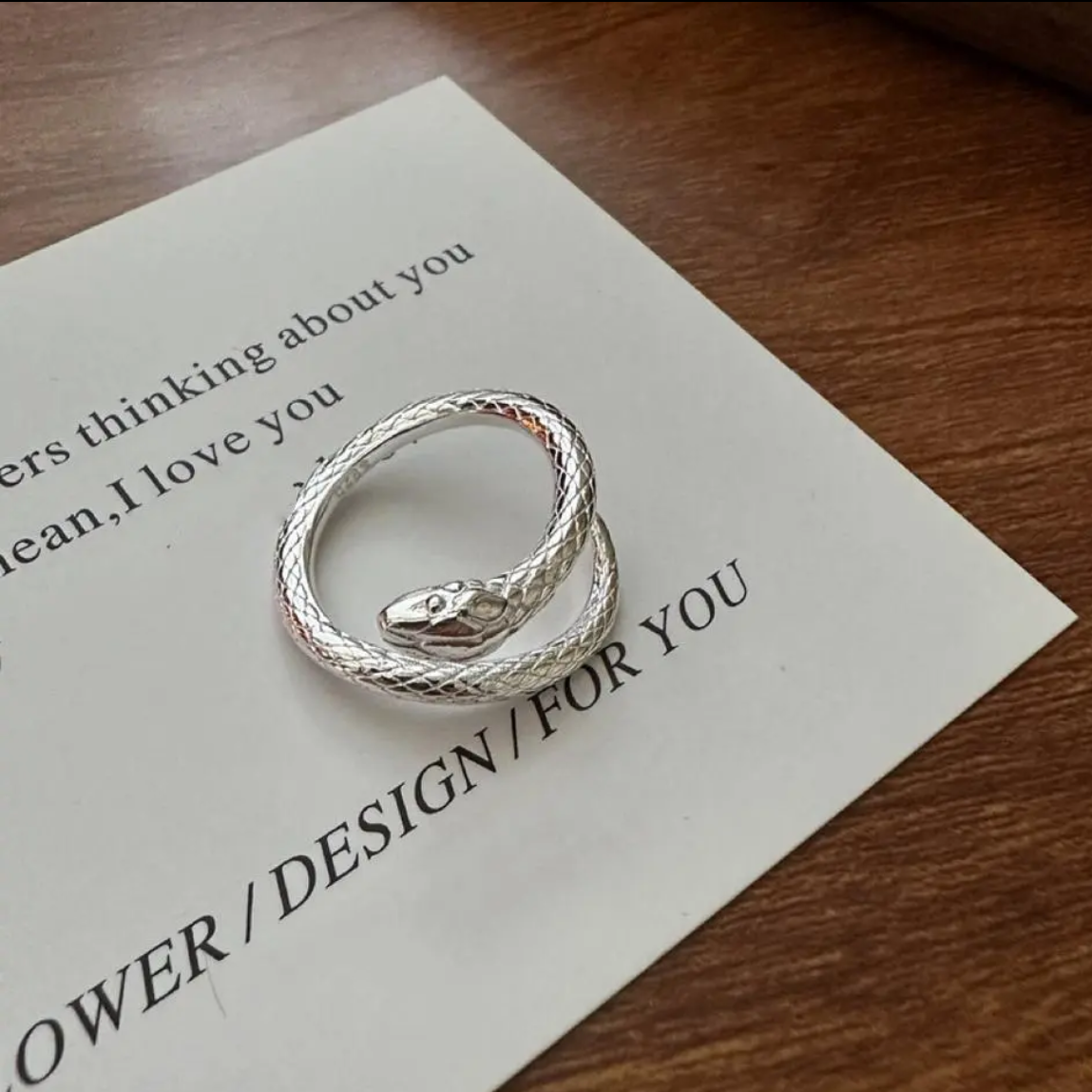 お客様オーダー確認ページ　蛇リング