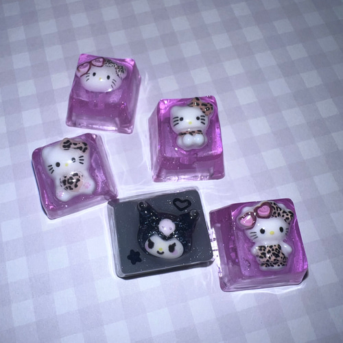 カスタムキーキャップ ギャル くろみ レジンキーキャップ その他雑貨