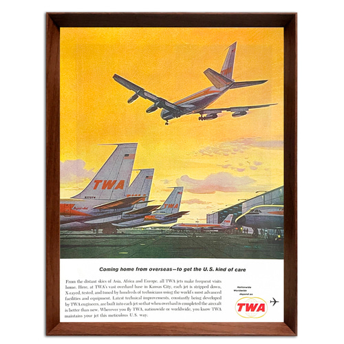 TWA航空ビンテージ オリジナルポスター 60年代 【公式通販】