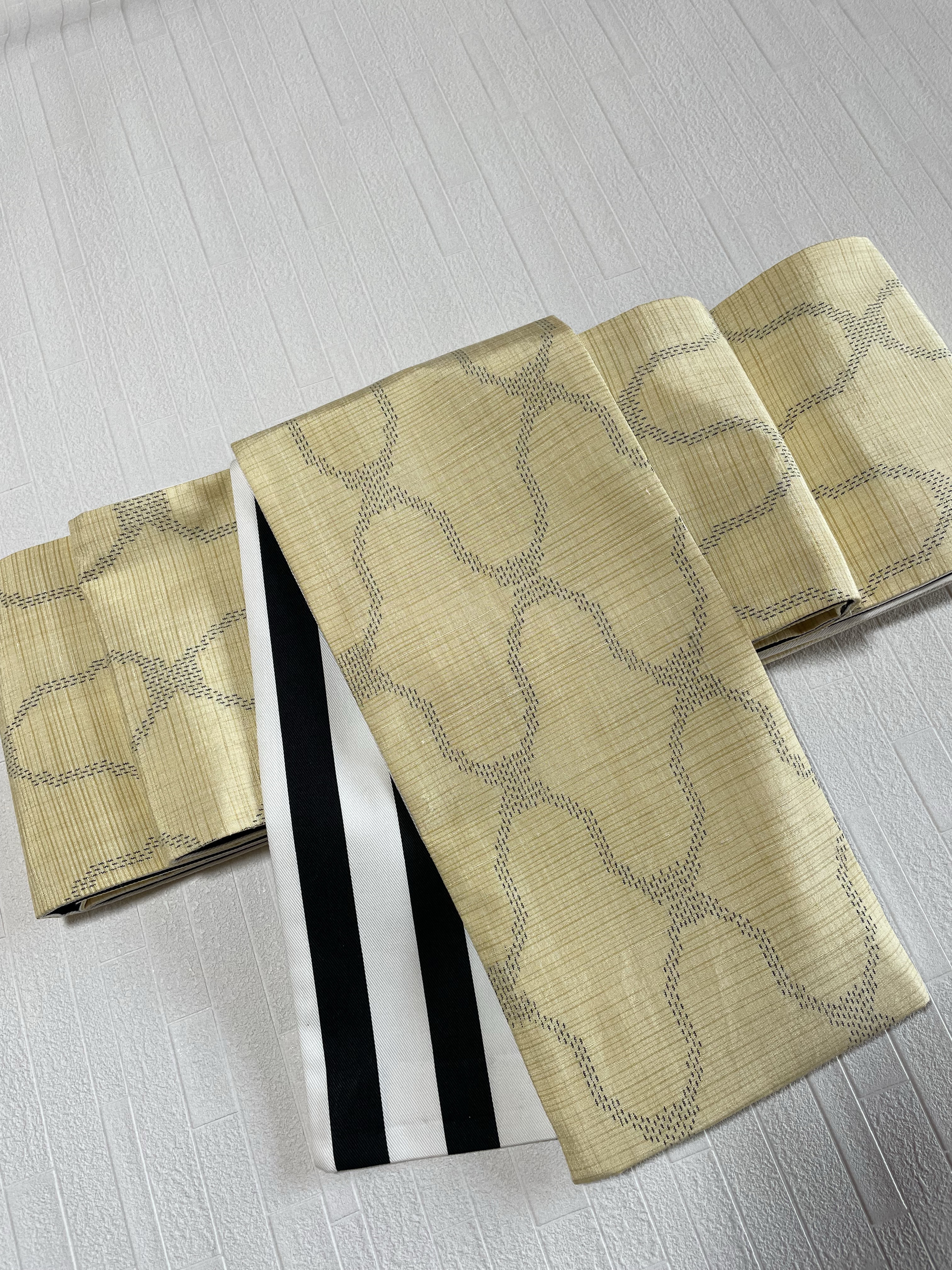 半幅帯「tatewaku」シルク