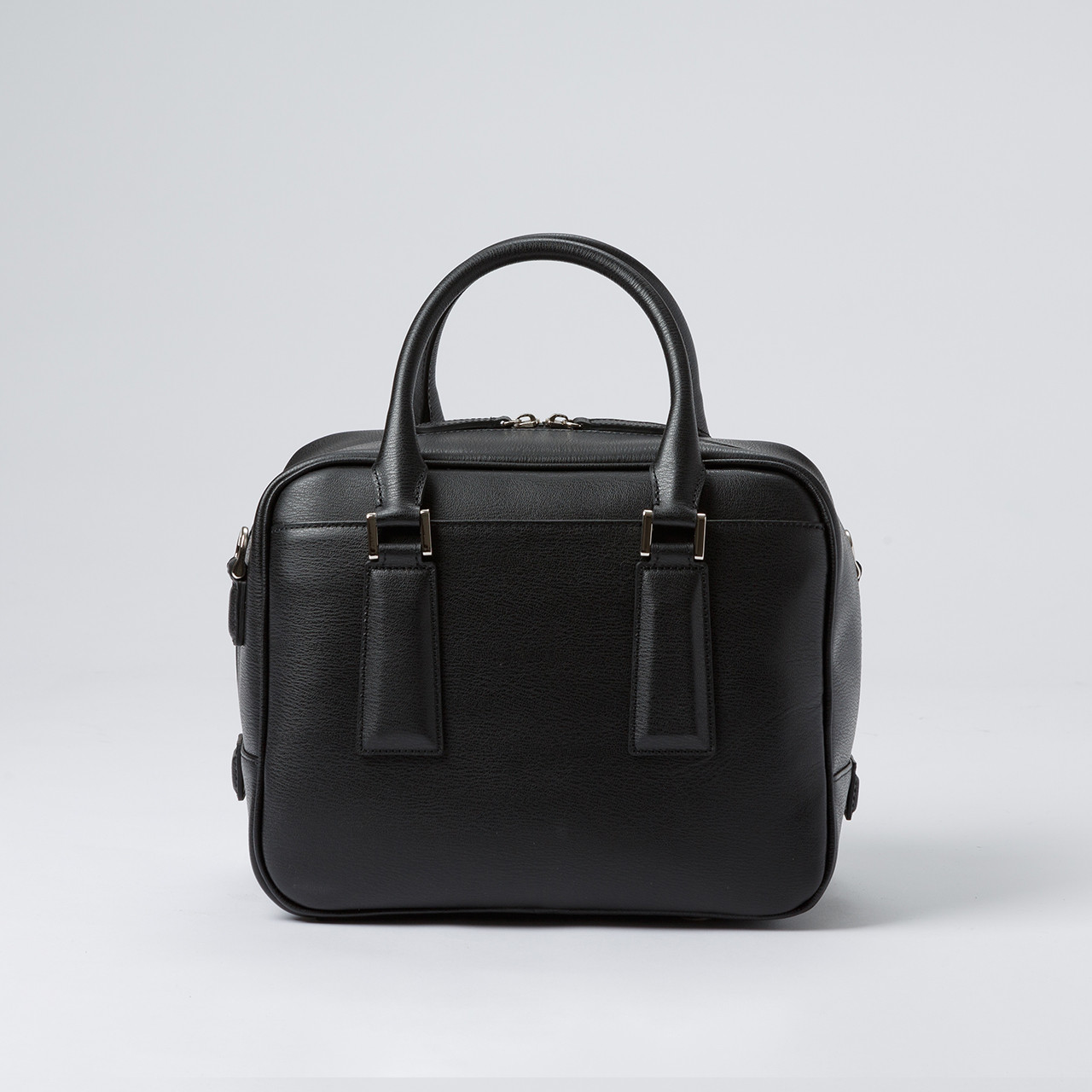 オールレザー ボストンバッグ 大容量 ブラック A4対応 人気のスクエアボストン オール牛革 本革バッグ 軽量