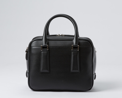 美品 loin. ミニボストンバッグ レザー ブラック Boite Carree 美品