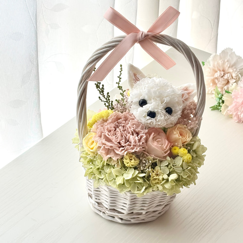 数量限定》優しいお花のうちの子アレンジ【受注制作】プレゼント うち