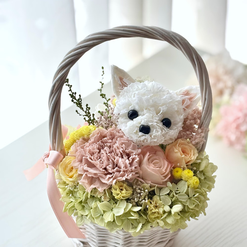 数量限定》優しいお花のうちの子アレンジ【受注制作】プレゼント うち