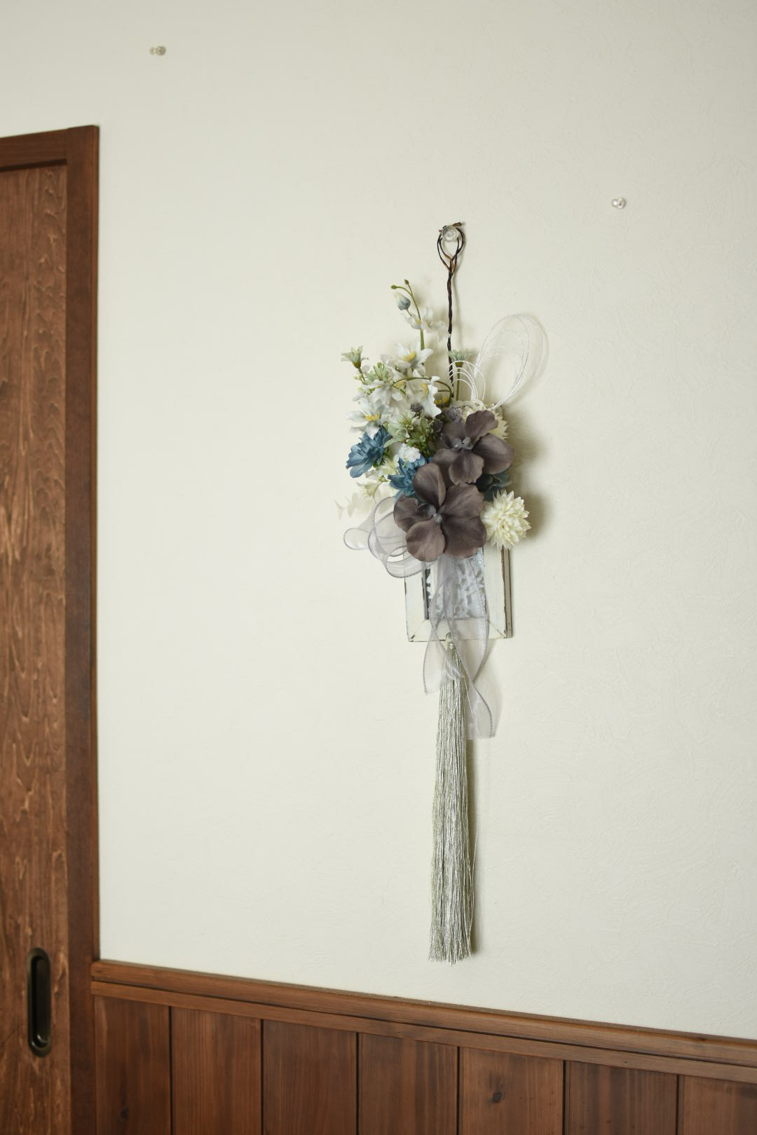 【母の日ギフトに♪】和室にも洋室にも合う胡蝶蘭の壁飾り・アーティフィシャルフラワー・造花