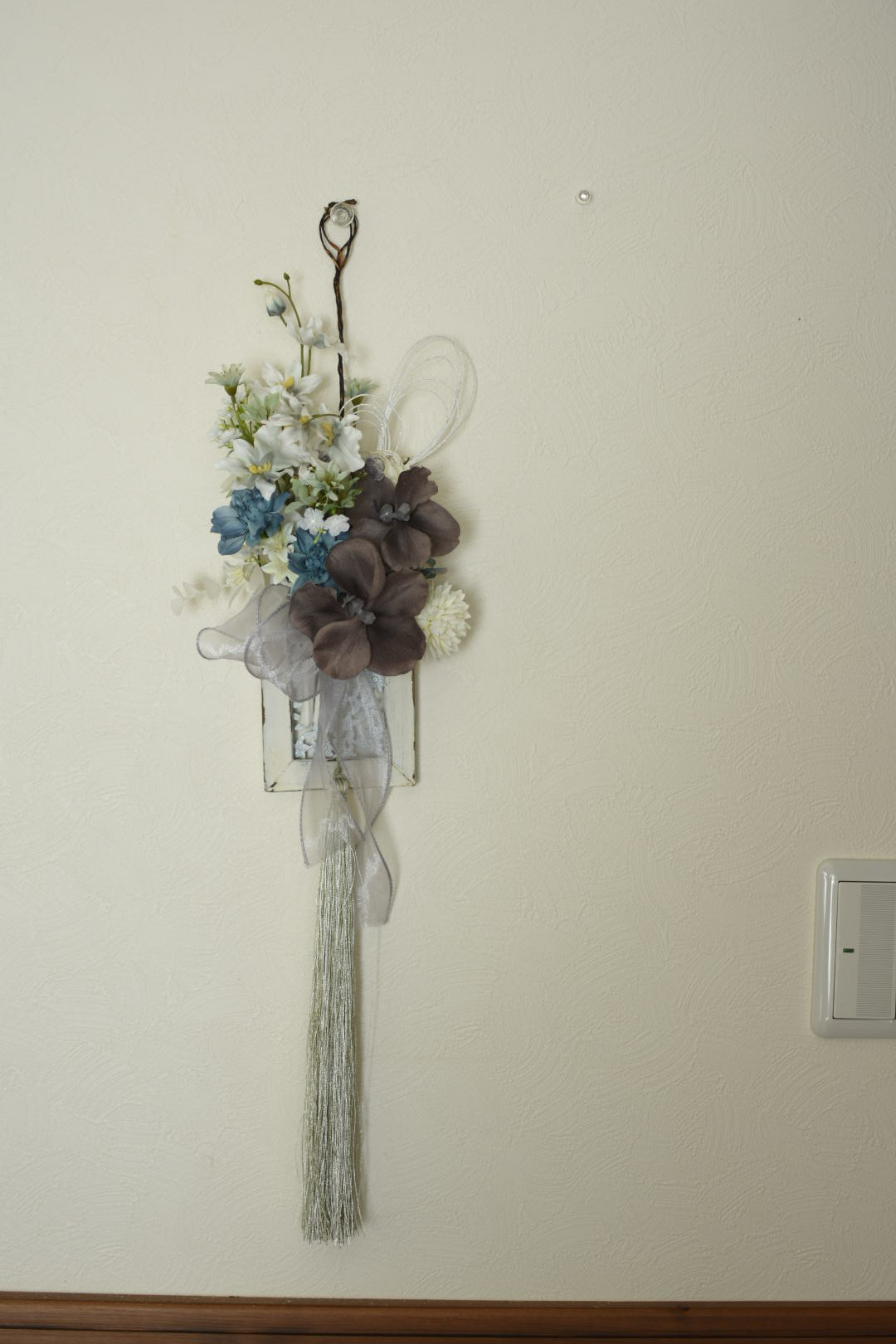 【母の日ギフトに♪】和室にも洋室にも合う胡蝶蘭の壁飾り・アーティフィシャルフラワー・造花