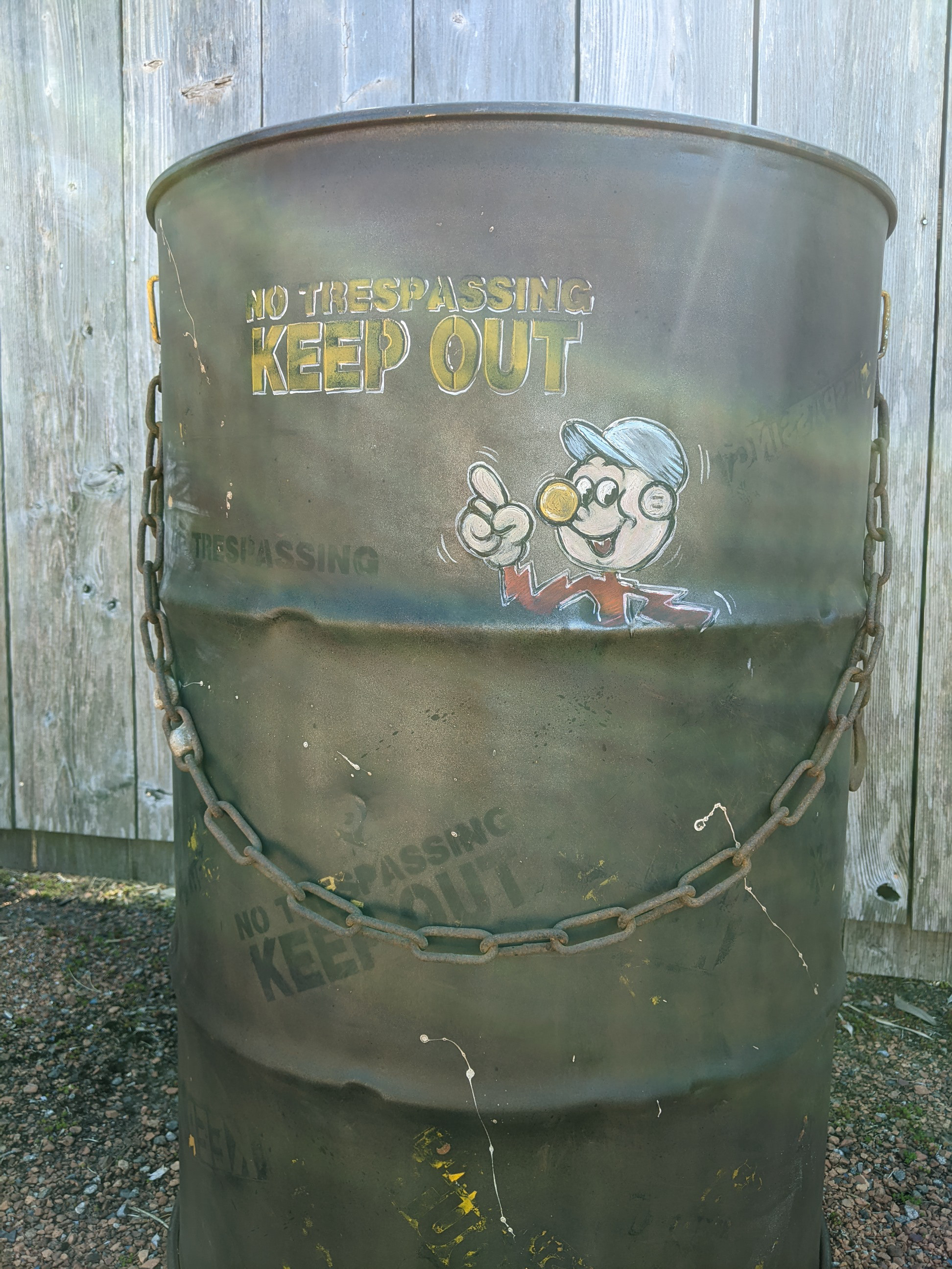 アメリカンヴィンテージなドラム缶 キープアウト 立ち入り禁止 バリケード アメリカンヴィンテージなドラム缶 キープアウト 立ち入り禁止