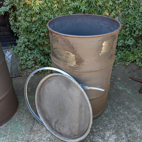 アメリカンヴィンテージなドラム缶 200L オープンドラム缶 ガレージ