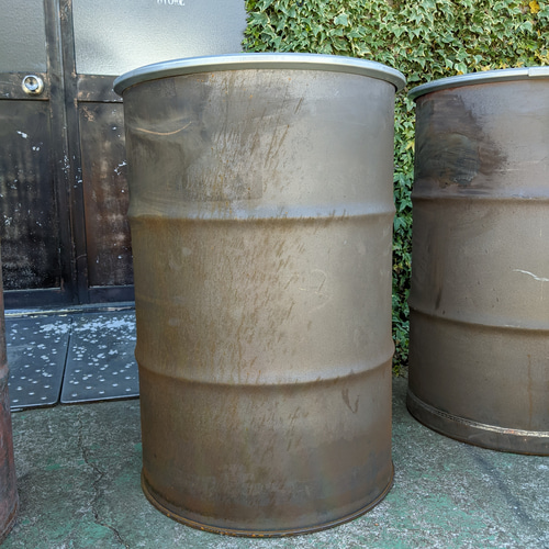 アメリカンヴィンテージなドラム缶 ガレージ雑貨 200L オープン