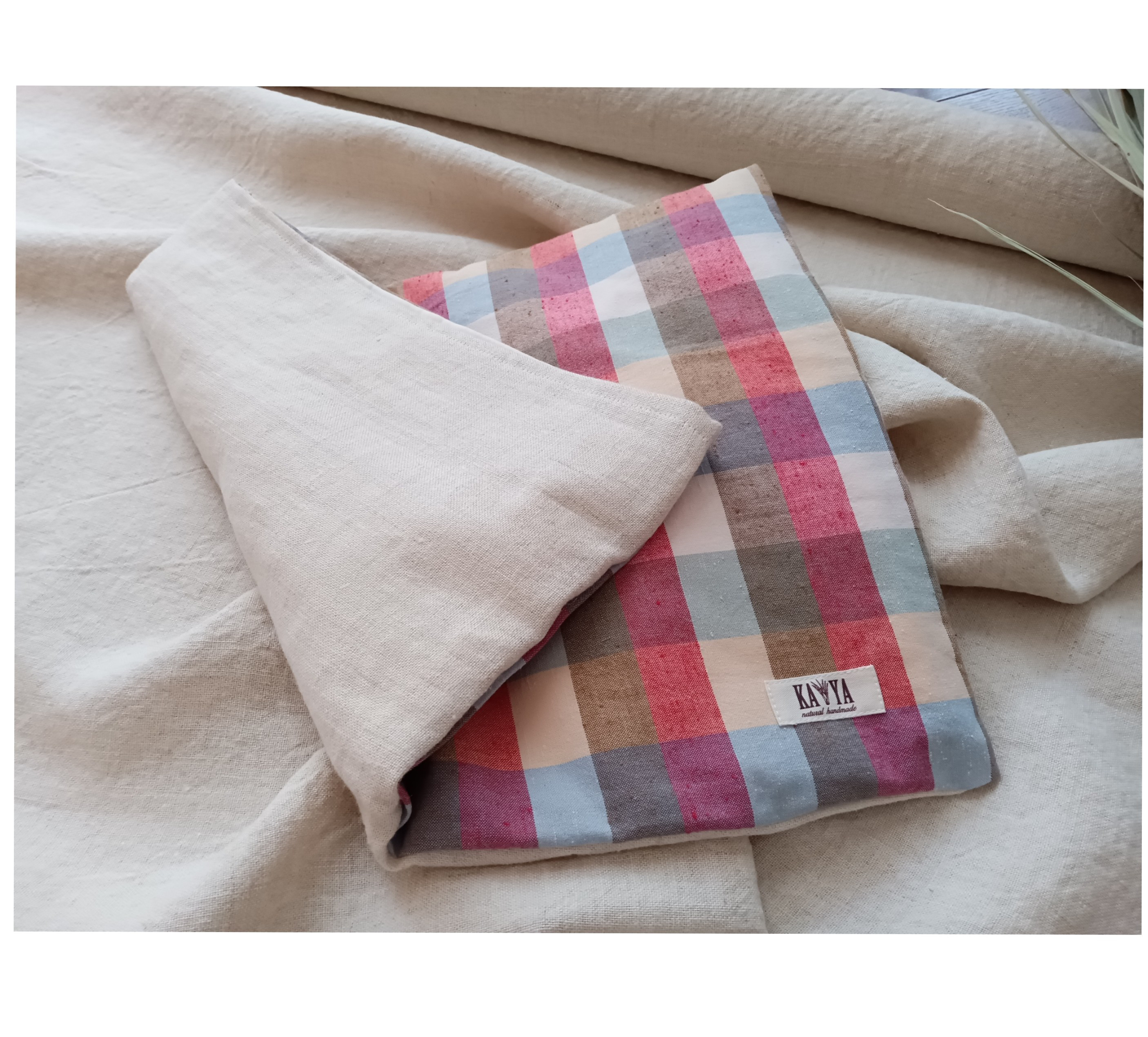 保温サポートにも！真菰と麻のととのえシート（枕用・全身用）『希望』 約30×40センチ