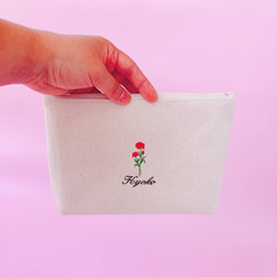 24種から選べるflowerハンカチとポーチのセット 11枚目の画像