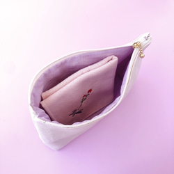 24種から選べるflowerハンカチとポーチのセット 12枚目の画像