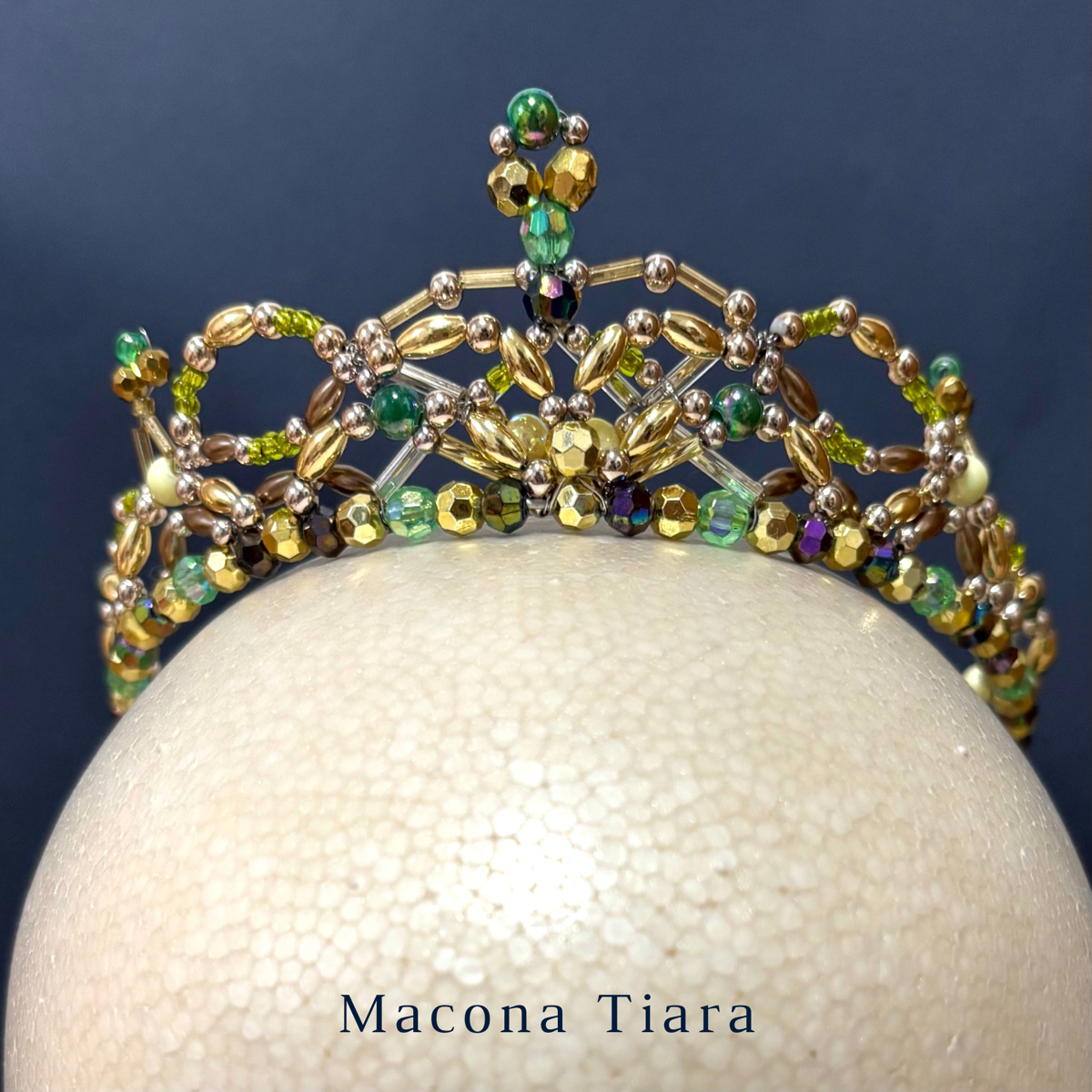 森の女王などに バレエ用ティアラ ヘッドドレス（アクセサリー